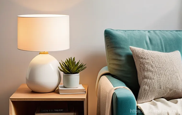 가구디자인과 리빙 트렌드 - **Prompt:** A serene and cozy personal reading nook in a bright, modern home. The space features a s...